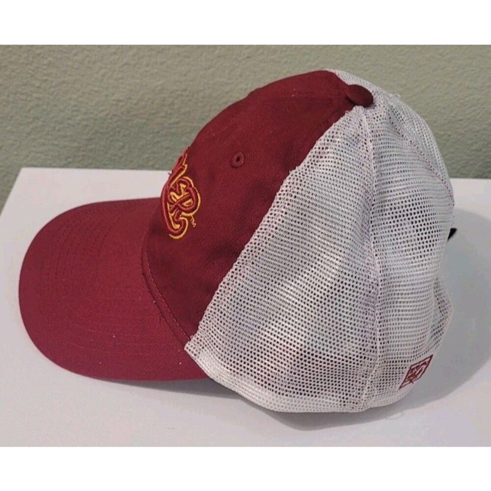 Flagler College Dad Hat Cap The Game Red Burgundy St Augustine Snapback - Picture 2 of 5